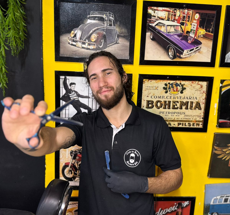 Diego, barbeiro do Clube da Barba